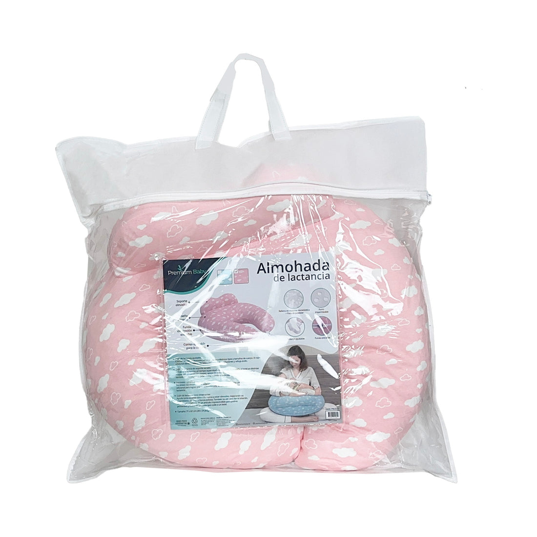Almohada de lactancia Rosa Premium Baby PB2517