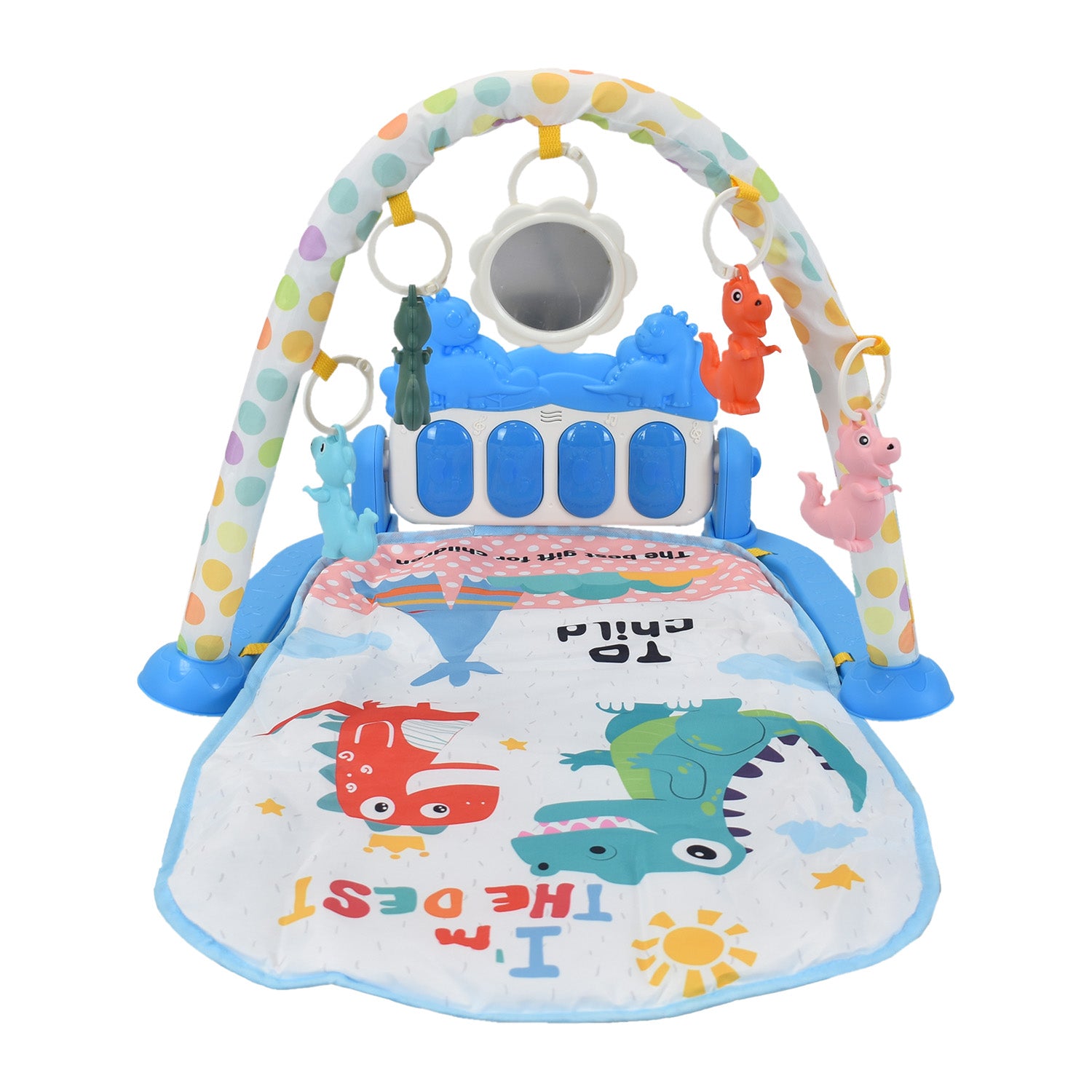 Gimnasio Interactivo 2 en 1 Azul Mami Love MM2349