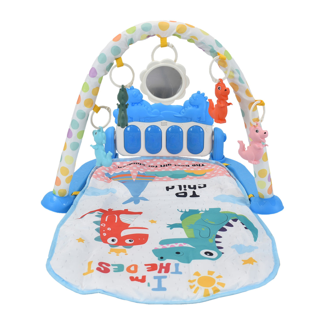 Gimnasio Interactivo 2 en 1 Azul Mami Love MM2349