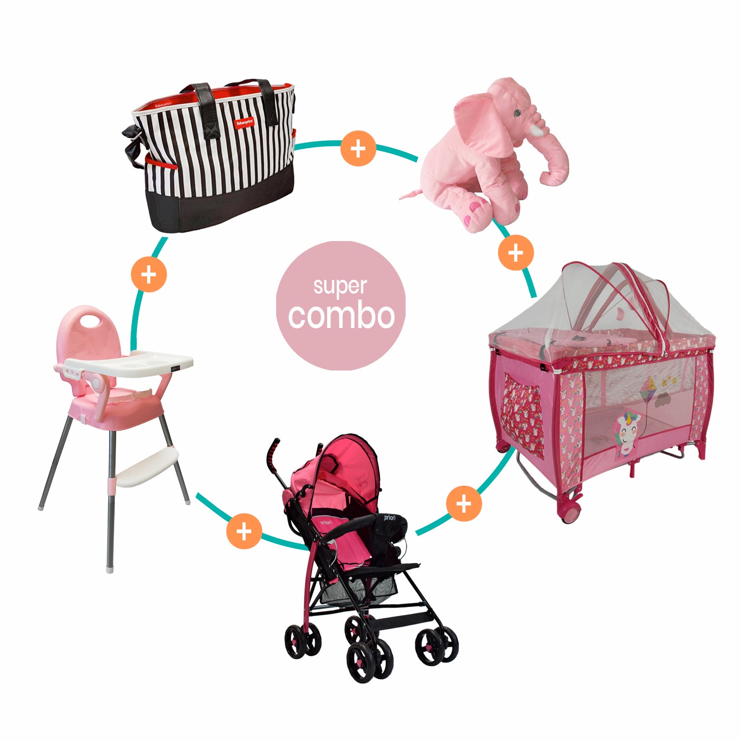 Súper Combo Bebé Rosado