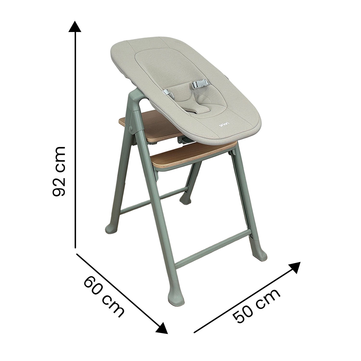 Silla Comedor Bebe Multifuncional Icon Priori Verde