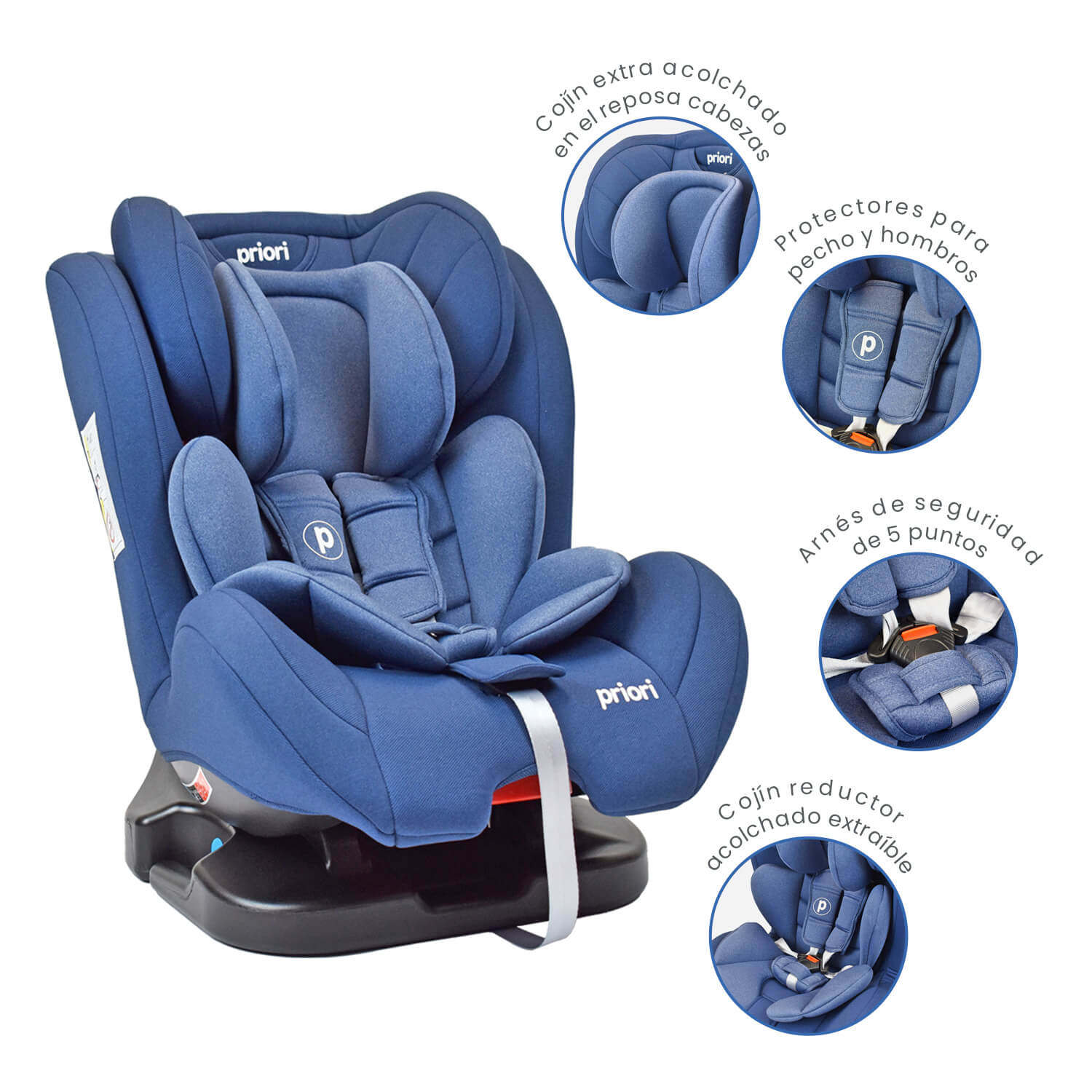 Silla para carro bebé Priori Prix Azul