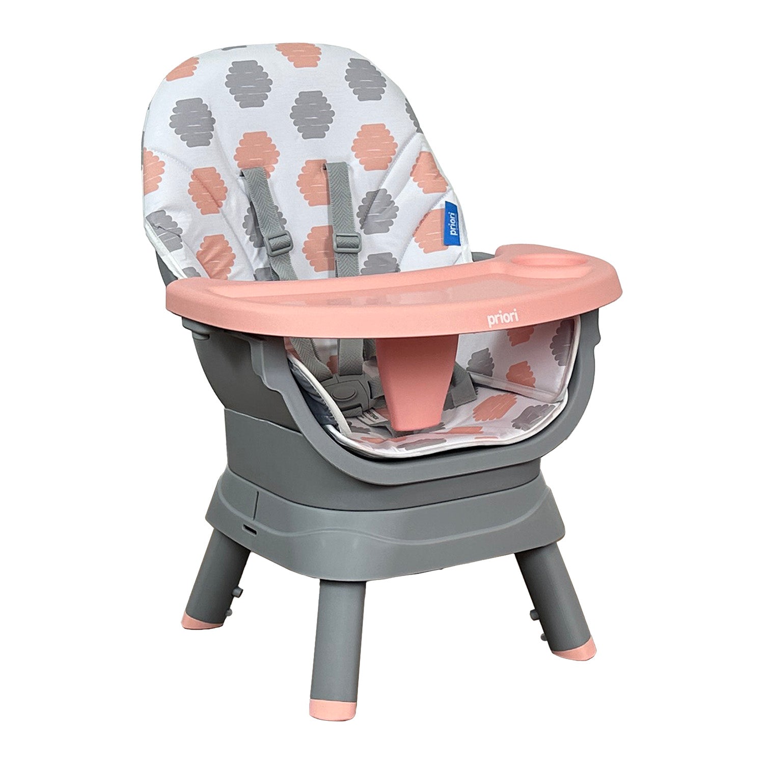 Silla Comedor bebé 12 en 1 con Giro 360 Yae de Priori Rosa