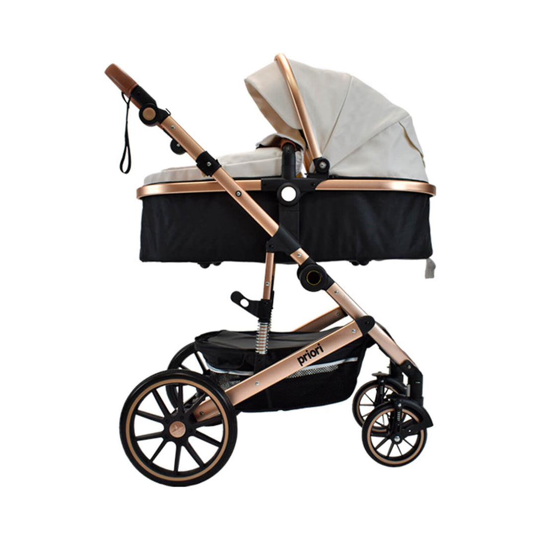 Coche Bebé Moises Milo Ts Priori Blanco Gris