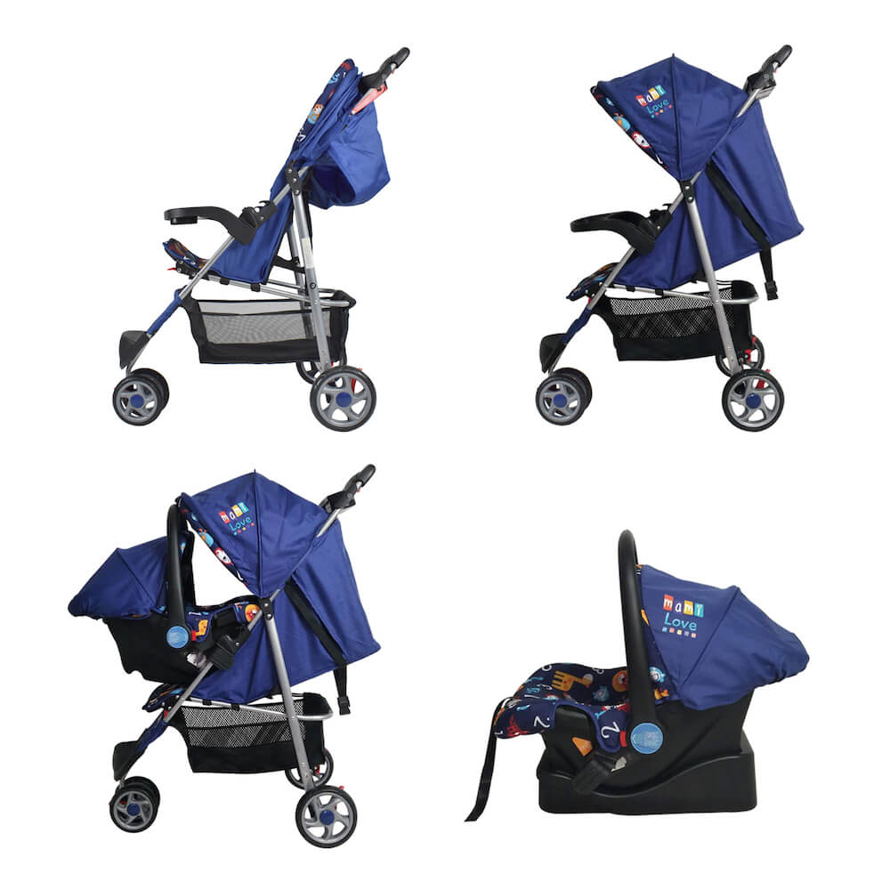 Coche Bebe Mami Love Azul MM2044