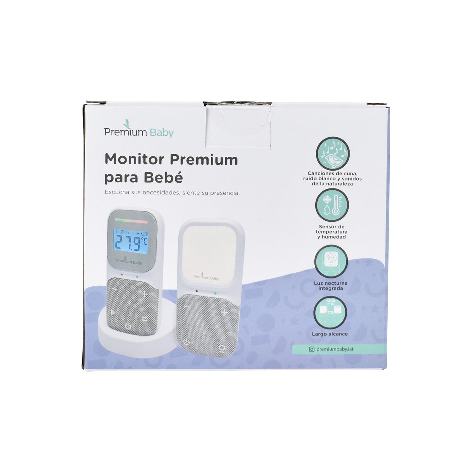 Monitor de Audio para Bebe Premium Baby PB-AA502