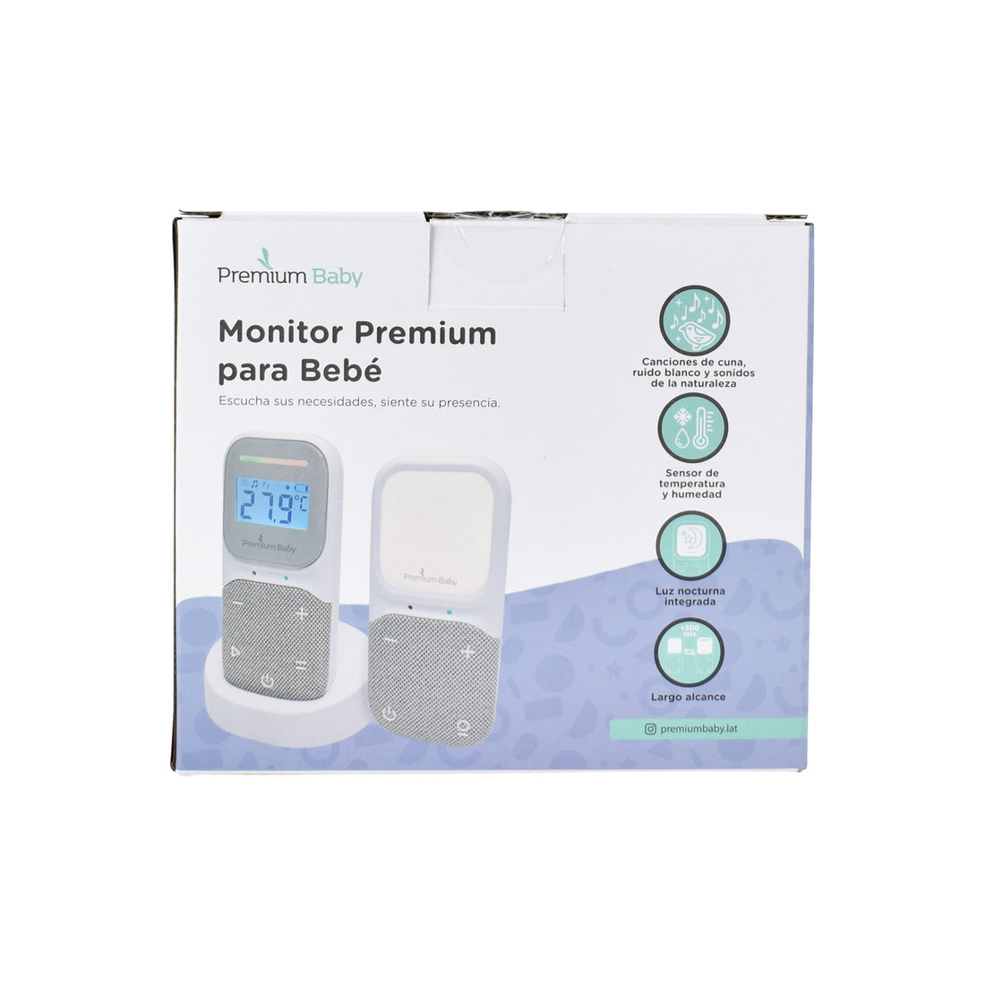 Monitor de Audio para Bebe Premium Baby PB-AA502