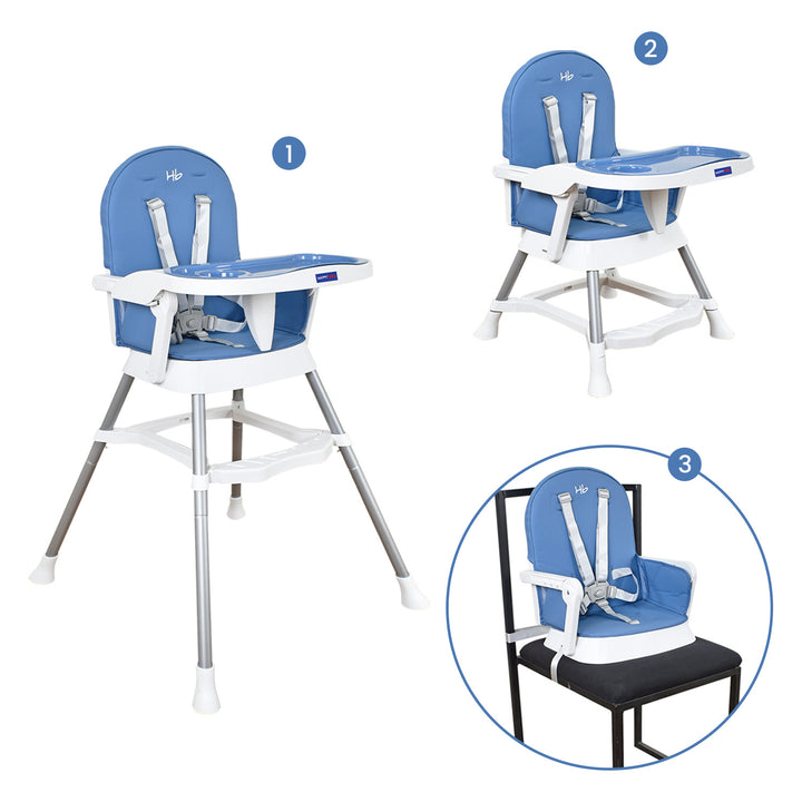 Silla Comedor Bebe Lyra Happy Baby Azul