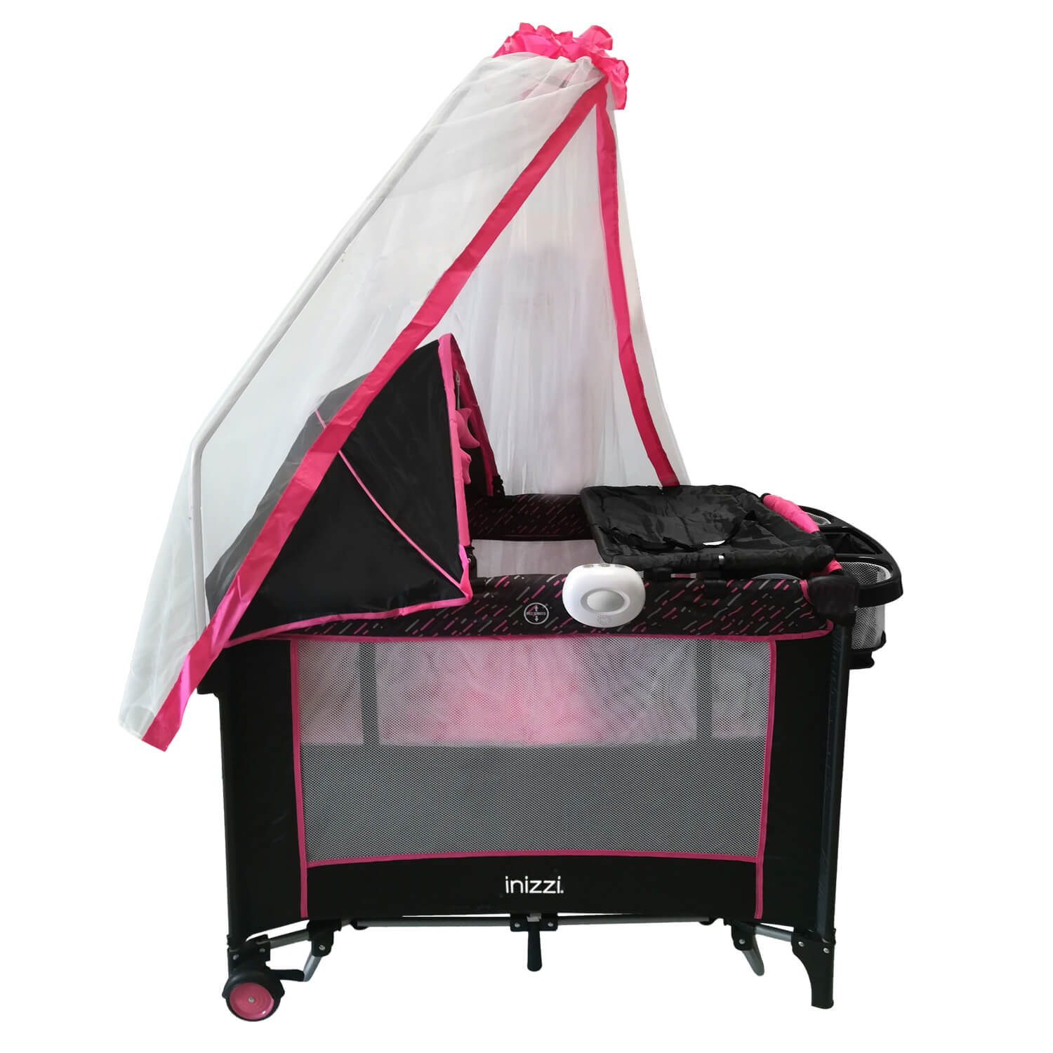 Corral Cuna Bebe Mecedora Inizzi Astra Rosa