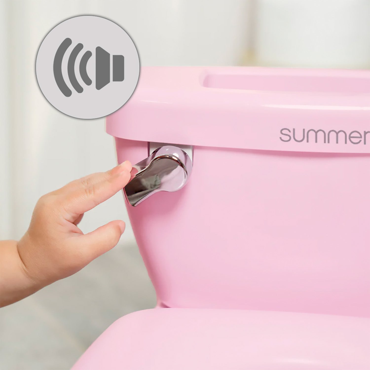 Vasenilla Inodoro Bebe Sonidos Summer Rosa 11676ADSV
