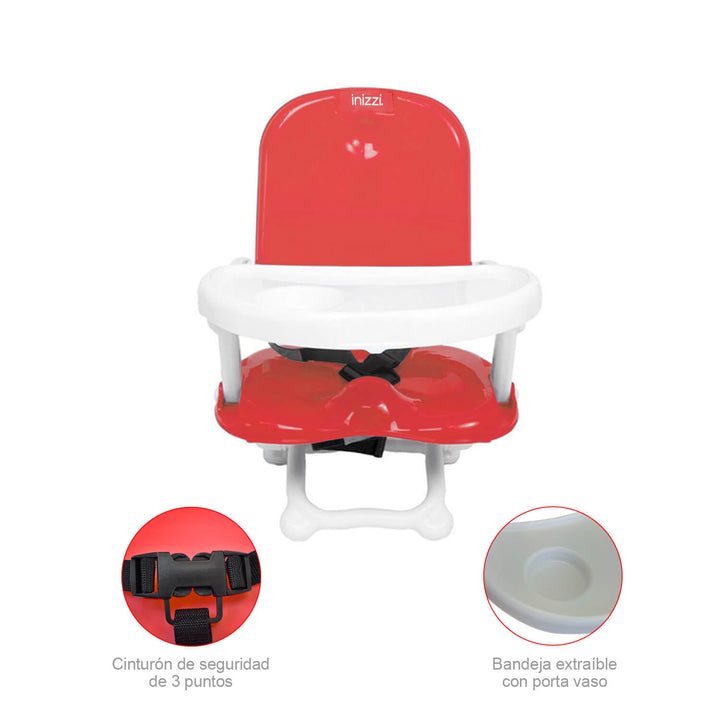 Silla Comerdor Booster Inizzi Sundell Rojo