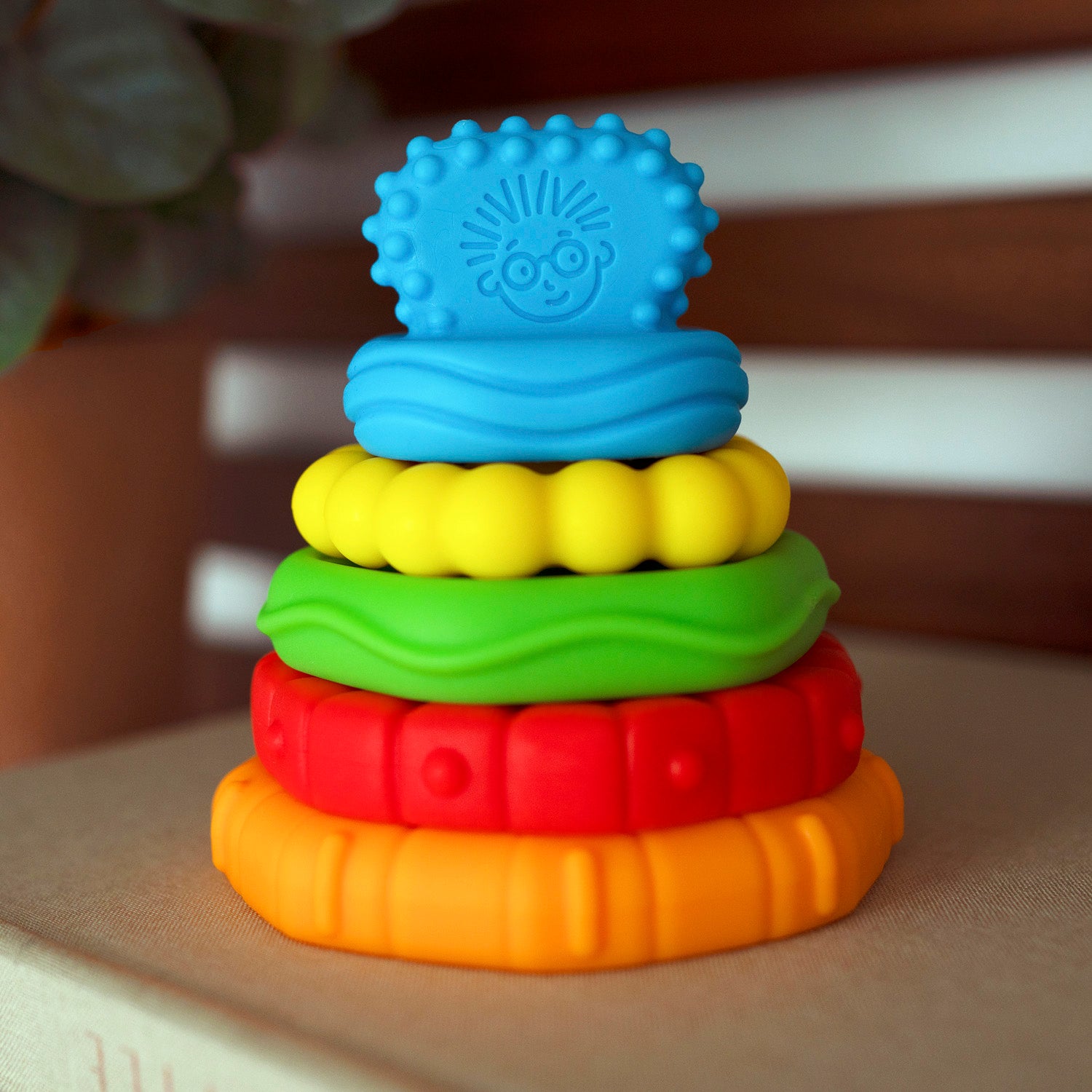 Mordedores Baby Einstein Stack & Teethe 5 Piezas 12356