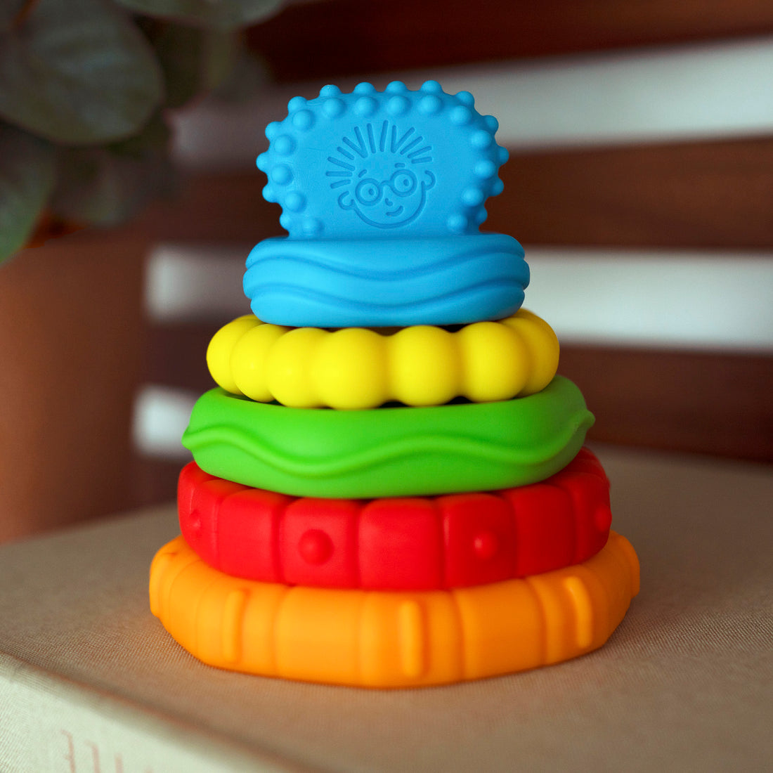 Mordedores Baby Einstein Stack & Teethe 5 Piezas 12356