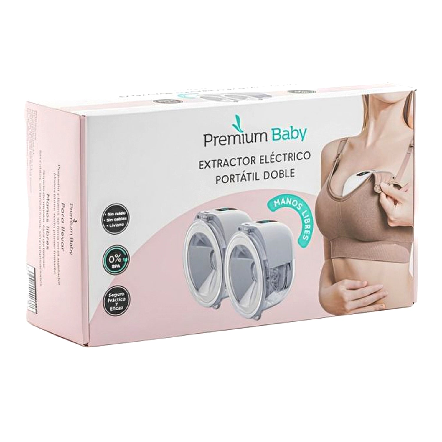 Extractor de Leche Portátil Electrico Doble Premium Baby PB-L305