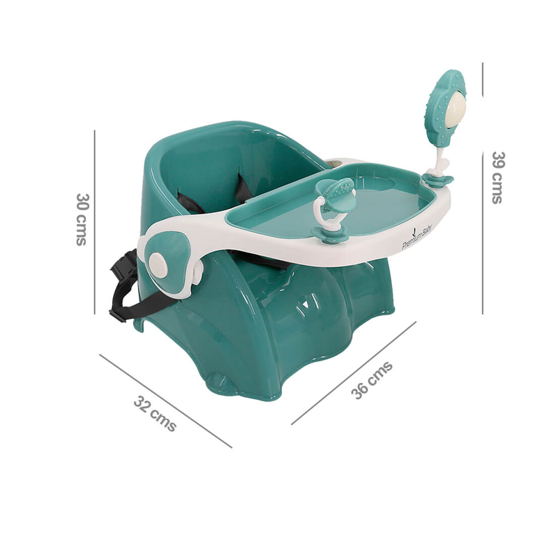 Silla Comedor Booster Verde Bozz Premium Baby