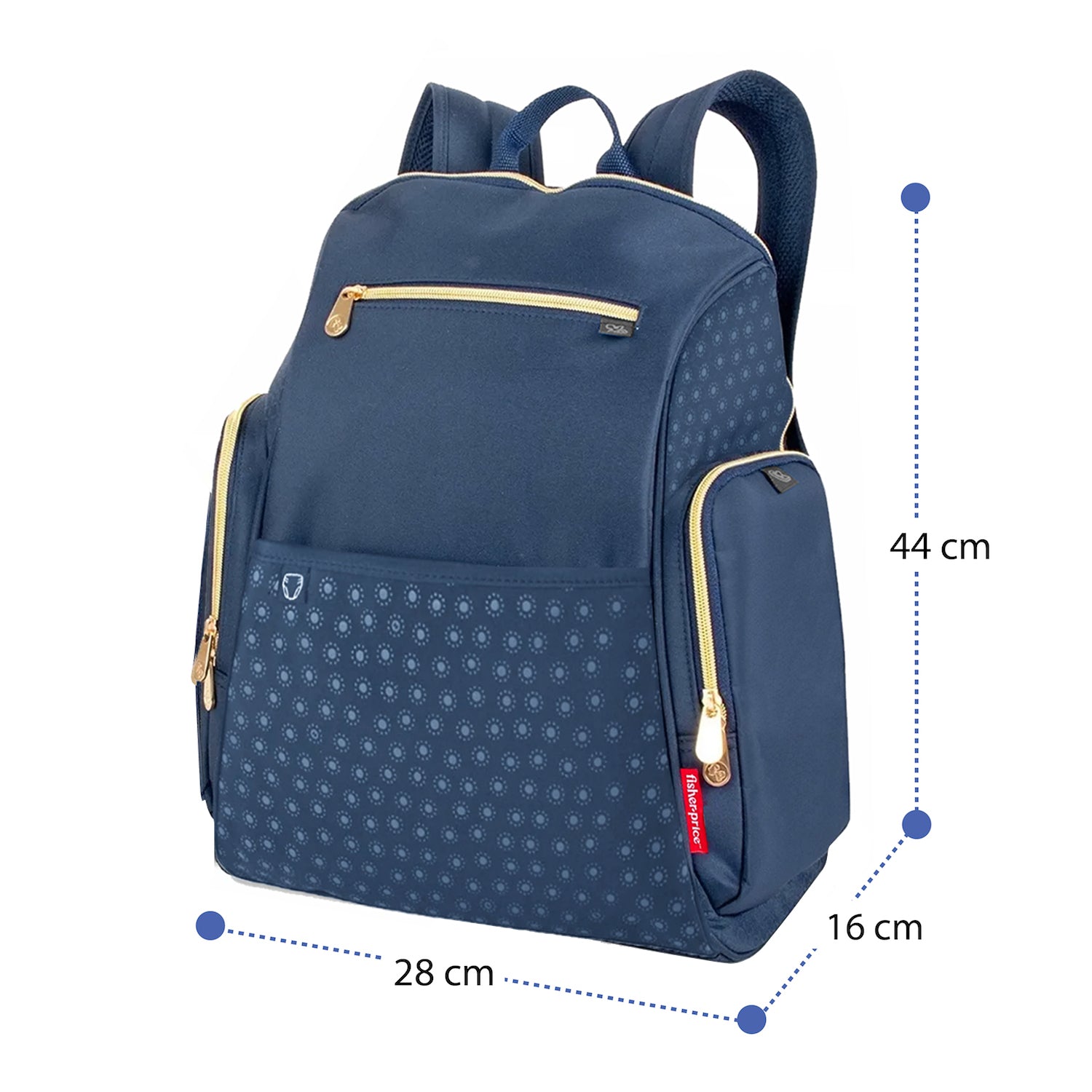 Pañalera Morral Bebe Fisher Price DFP9003 Azul