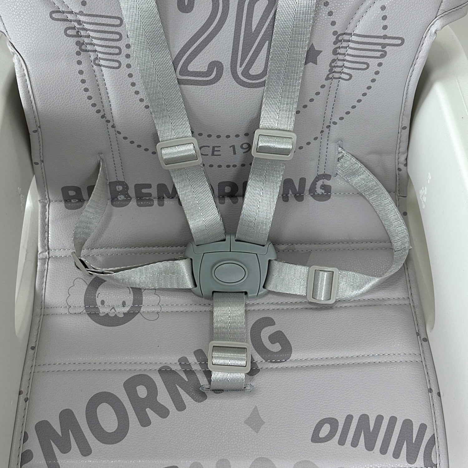Silla Comedor Bebe Duna Happy Baby Gris