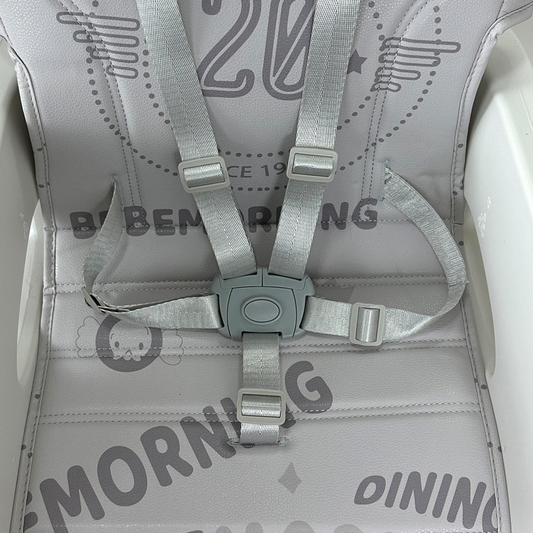 Silla Comedor Bebe Duna Happy Baby Gris