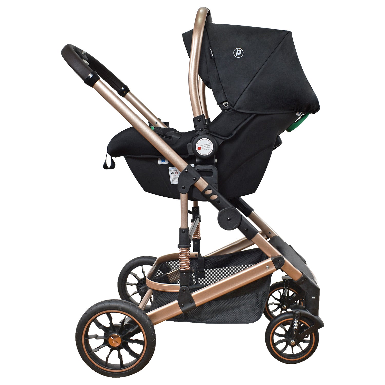 Coche Bebe 4 en 1 Travel System Cris Priori Negro