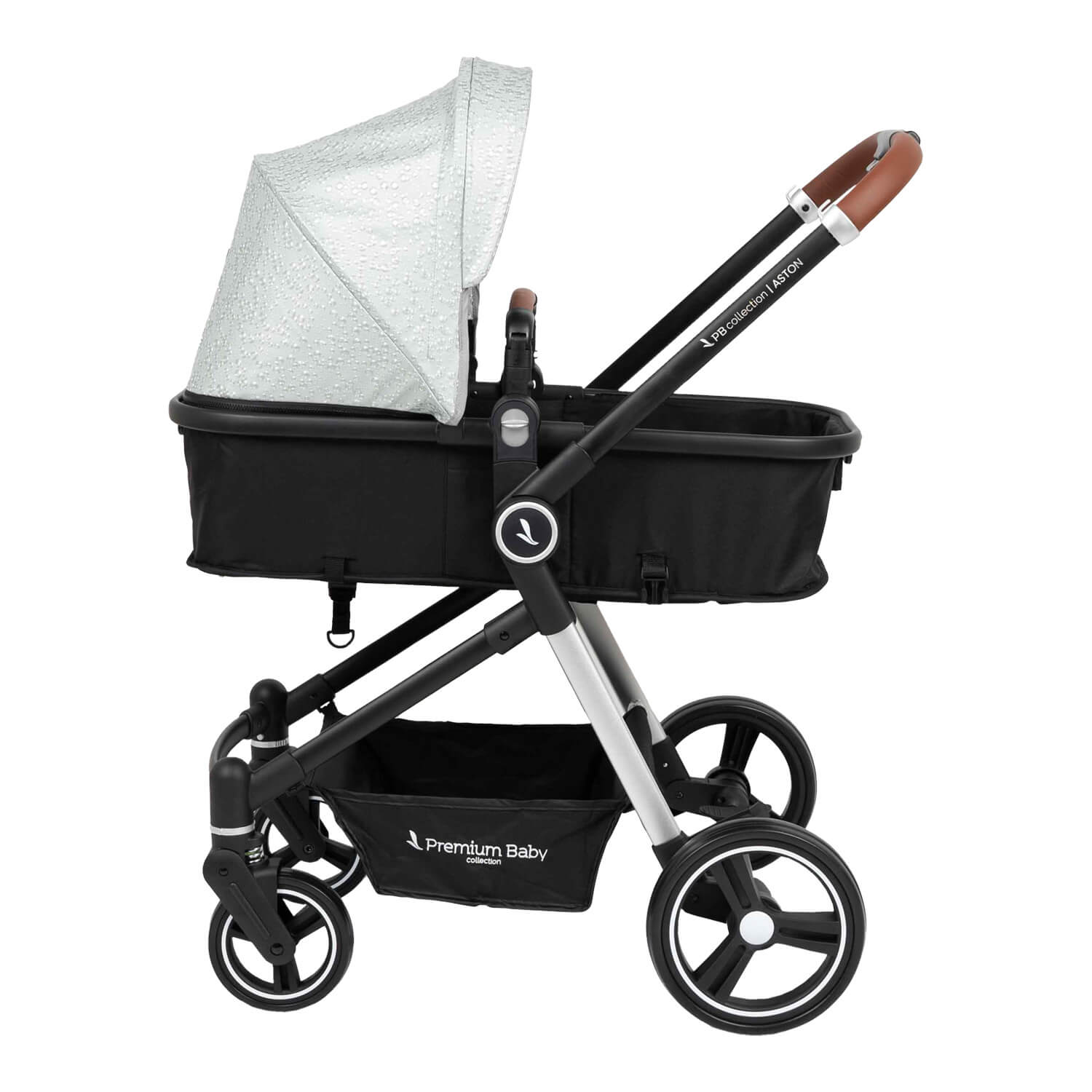 Coche Bebé Moises Aston Premium Baby Collection Gris