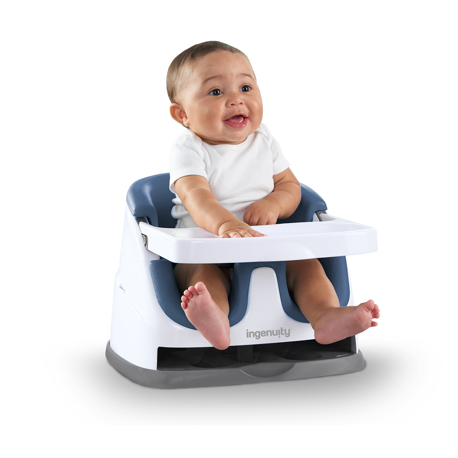 Silla comedor Booster Multiusos Bebe Ingenuity Azul 16727