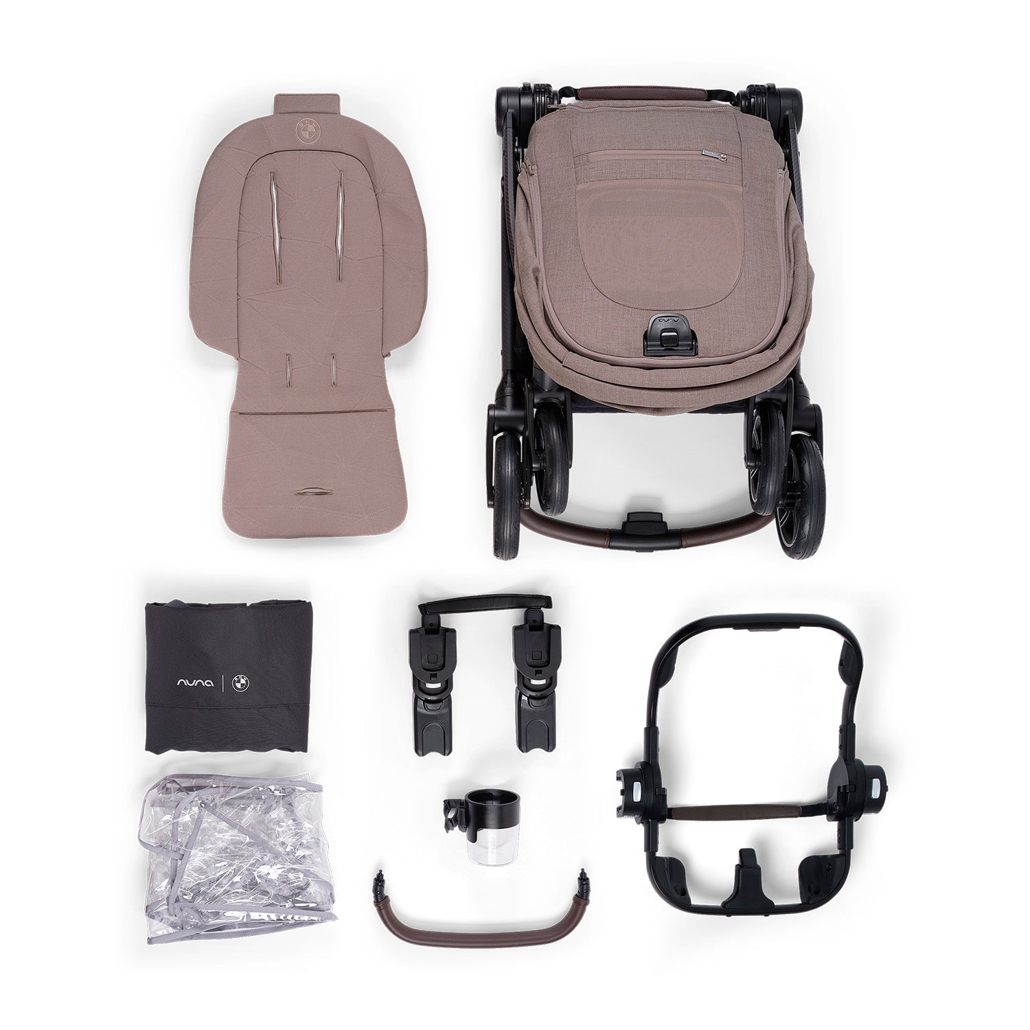 Coche de bebé compacto Nuna Swiv™ BMW Umber