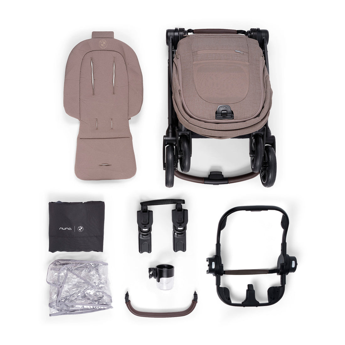 Coche de bebé compacto Nuna Swiv™ BMW Umber