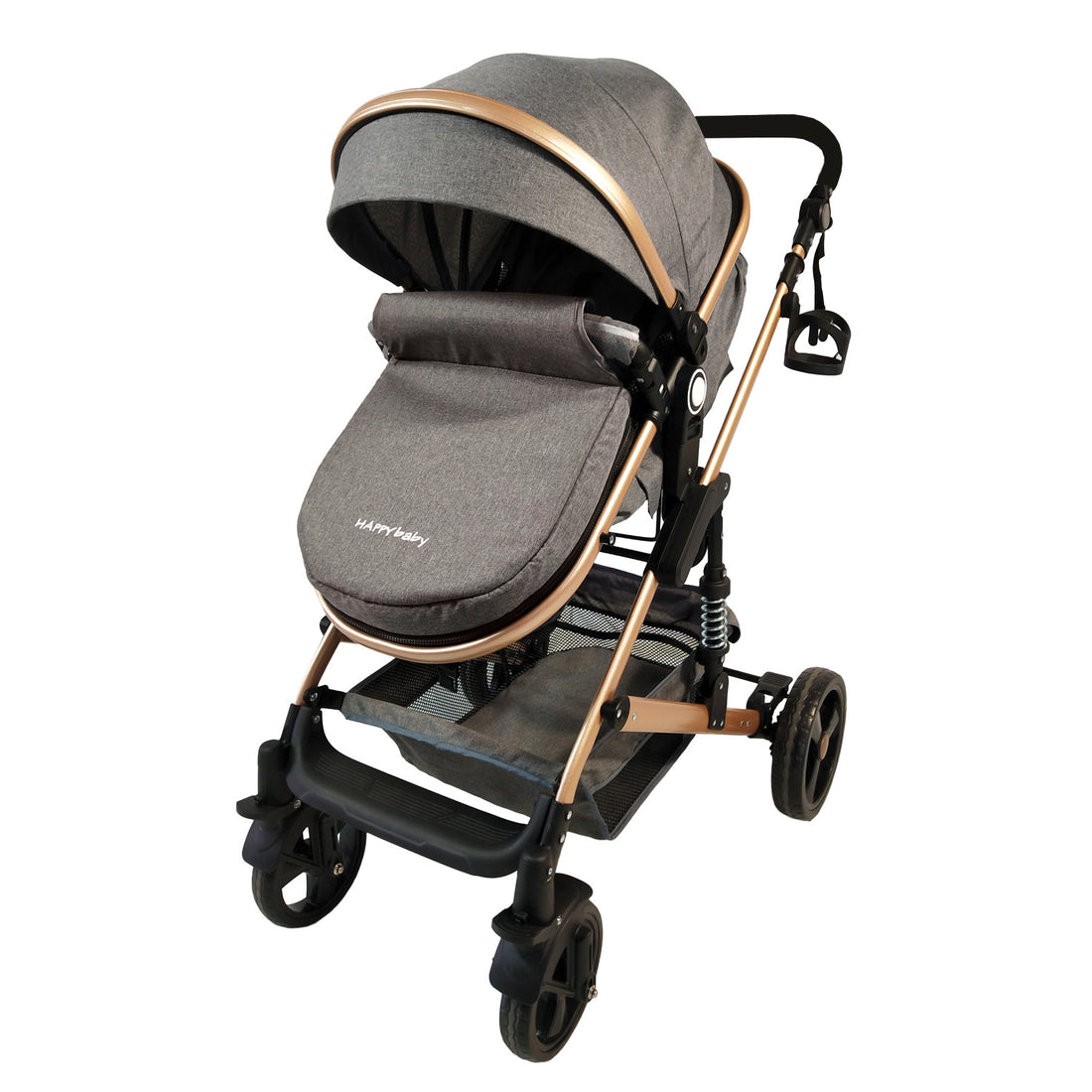 Coche Bebe Moises Happy Baby Gris Fj