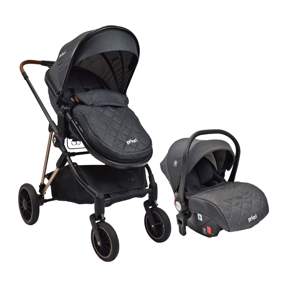 Coche Bebé Moisés Priori Ana Ts Gris Oscuro