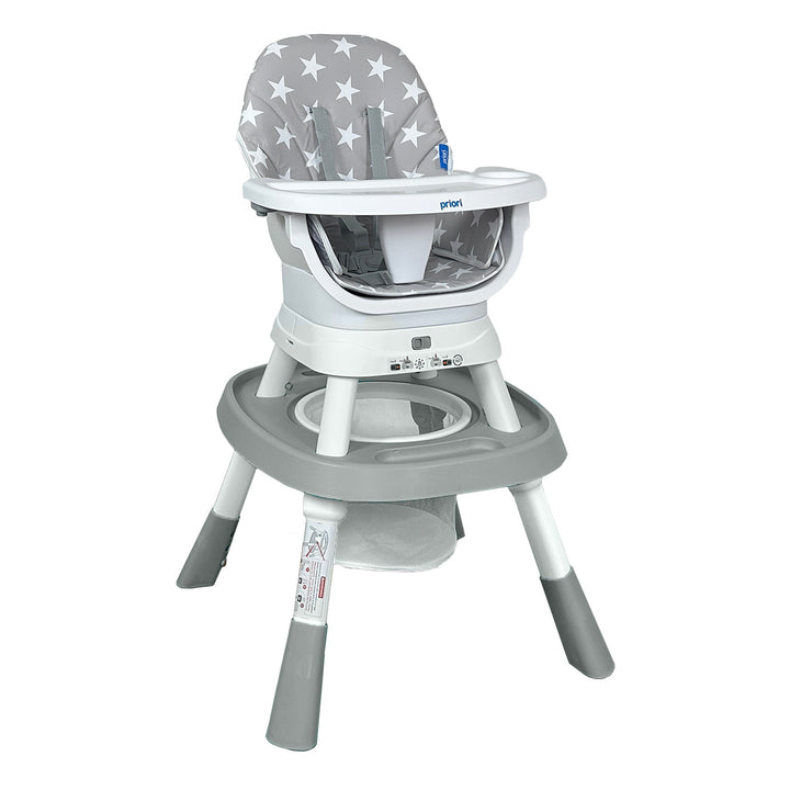 Silla Comedor bebé 12 en 1 con Giro 360 Yae de Priori Gris