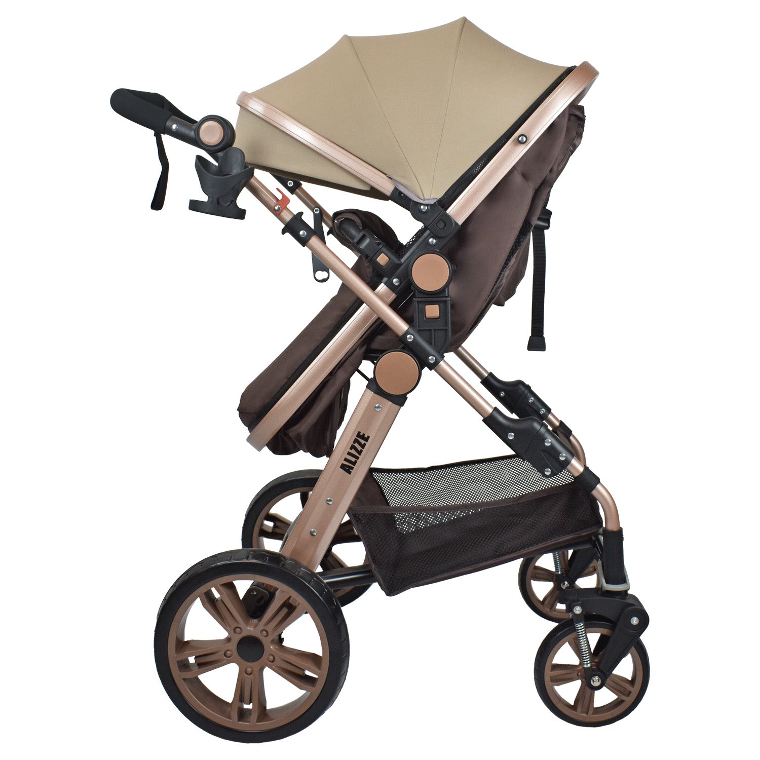 Coche Bebe Moisés Alizze Happy Baby Beige