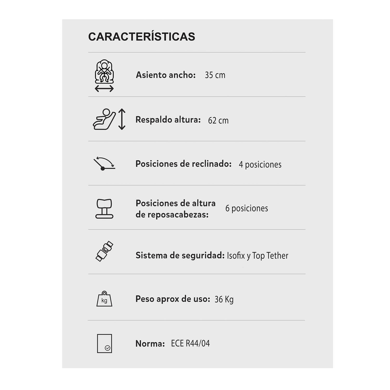 Silla Carro Bebe First 360° Gris Claro Priori