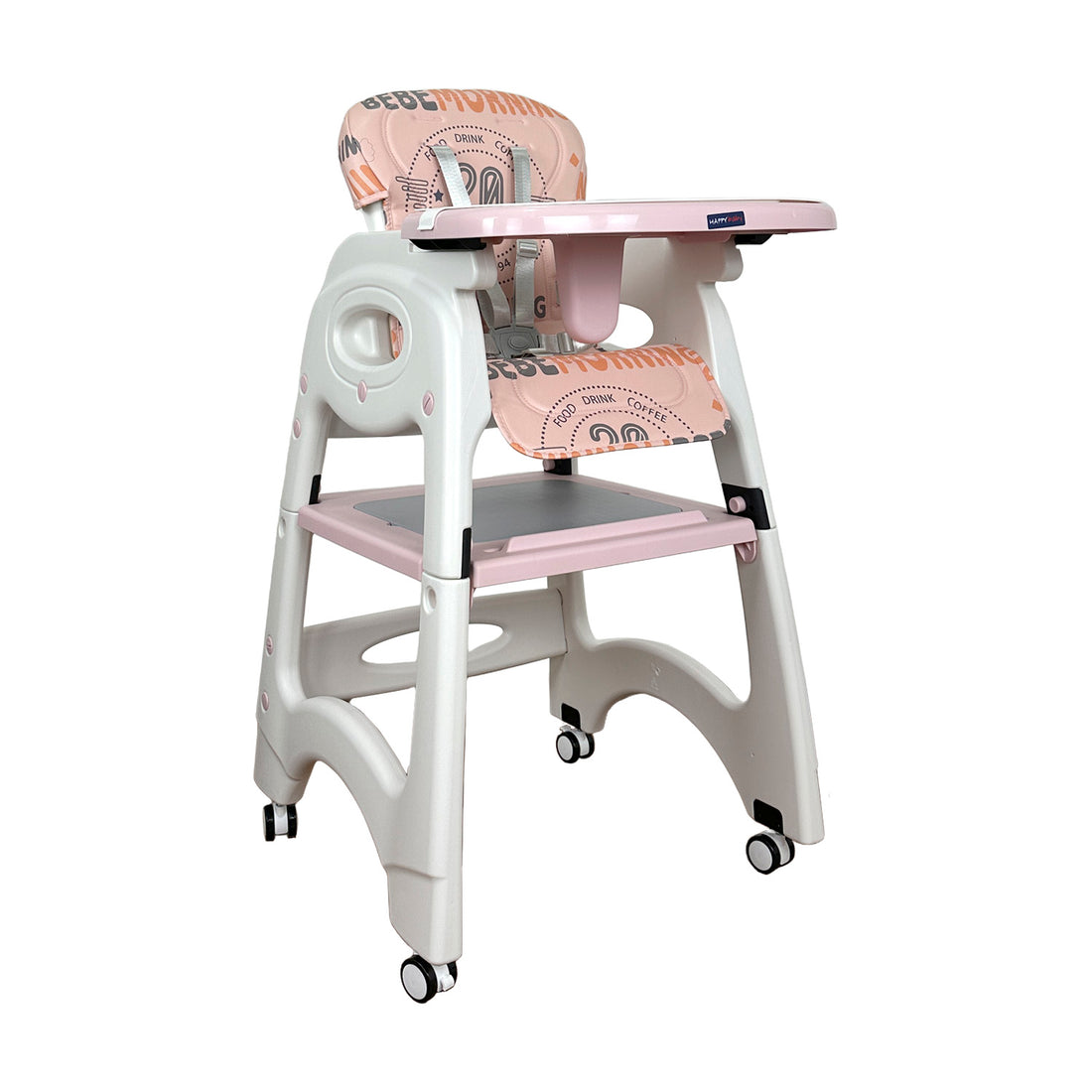 Silla Comedor Bebe Duna Happy Baby Rosa