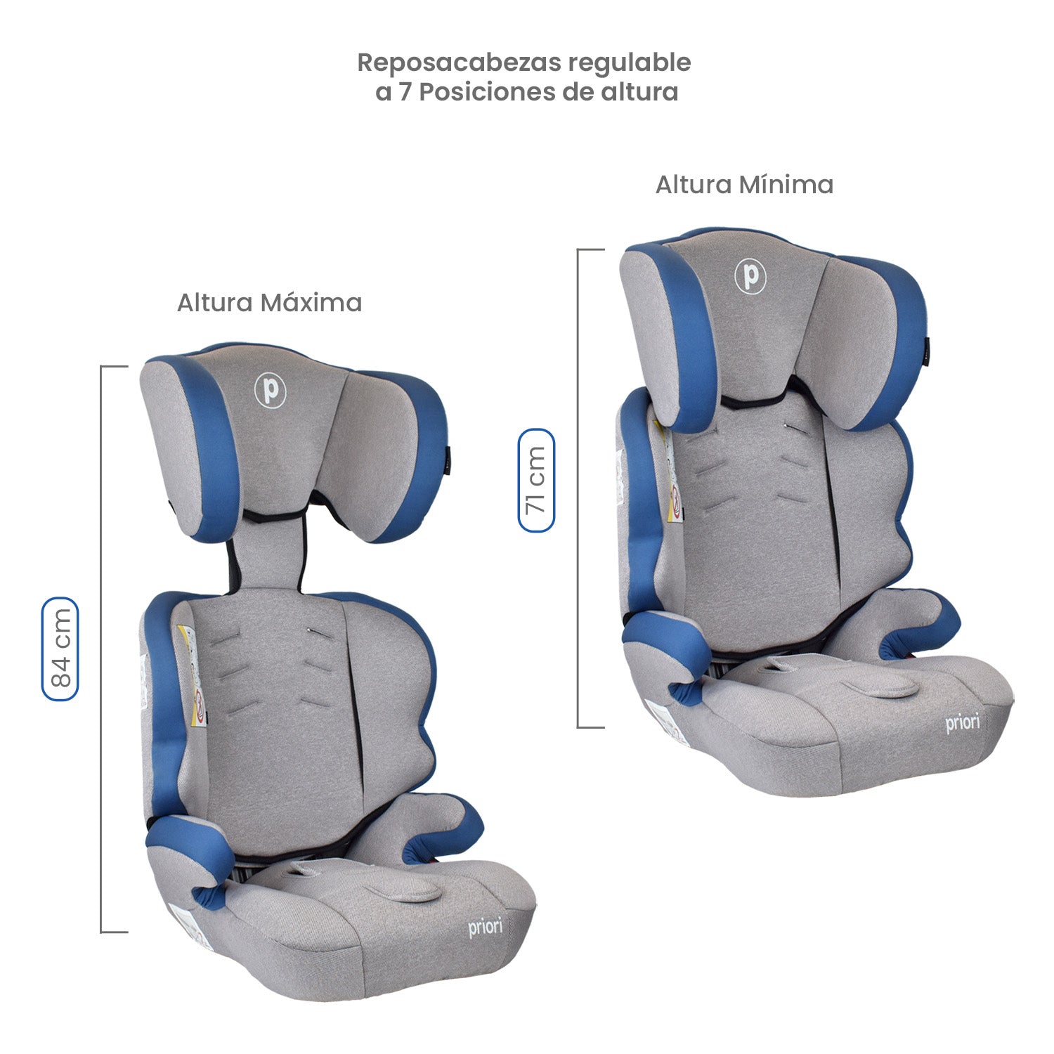 Silla de Carro Bebe Priori Thunder Azul