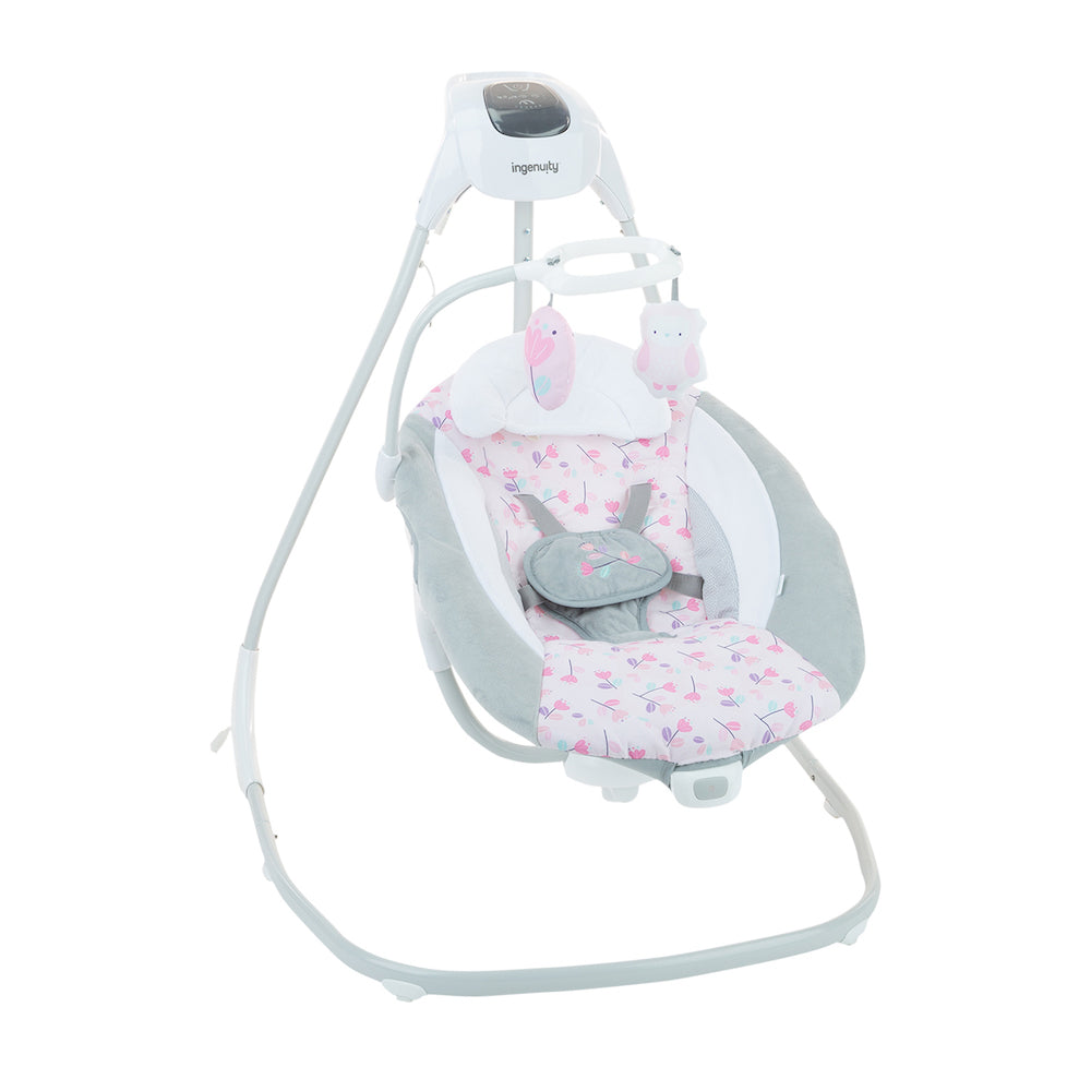 Columpio Vibratorio Bebe Ingenuity Rosa 11624