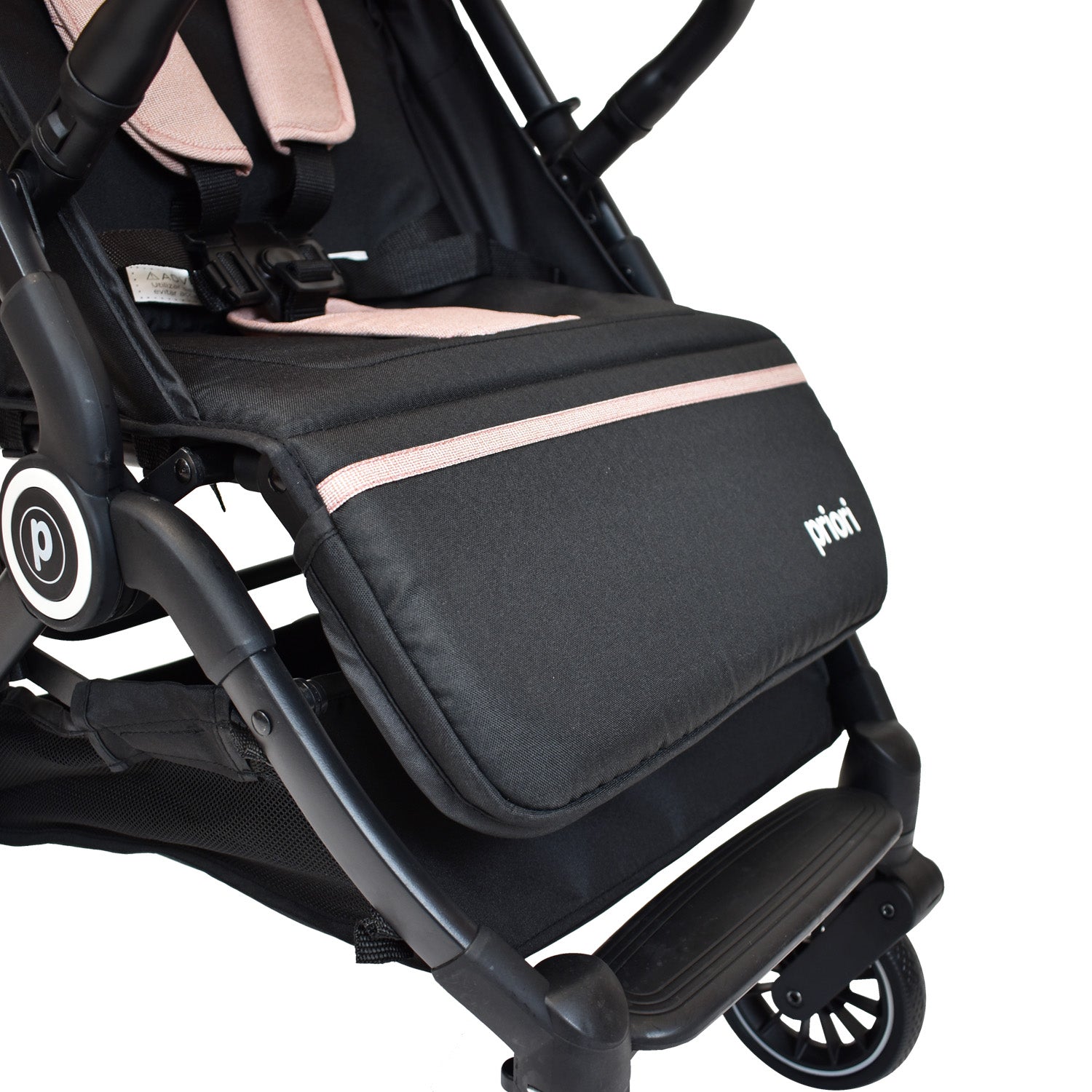 Combo Coche Luca Rosado +Cuna Mecedora Miami Rosado