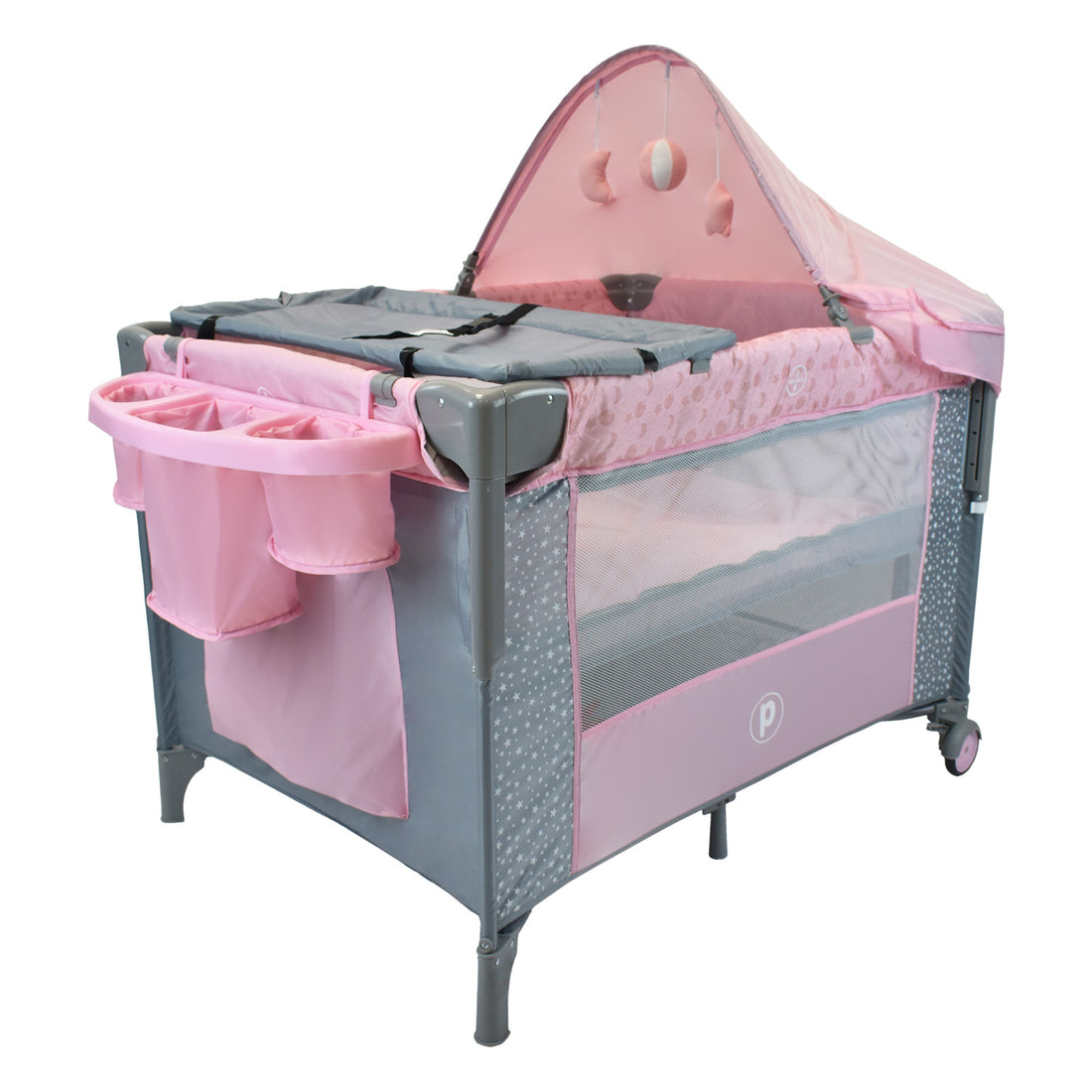 Cuna Colecho Bebe Priori Ariel Sky Rosado