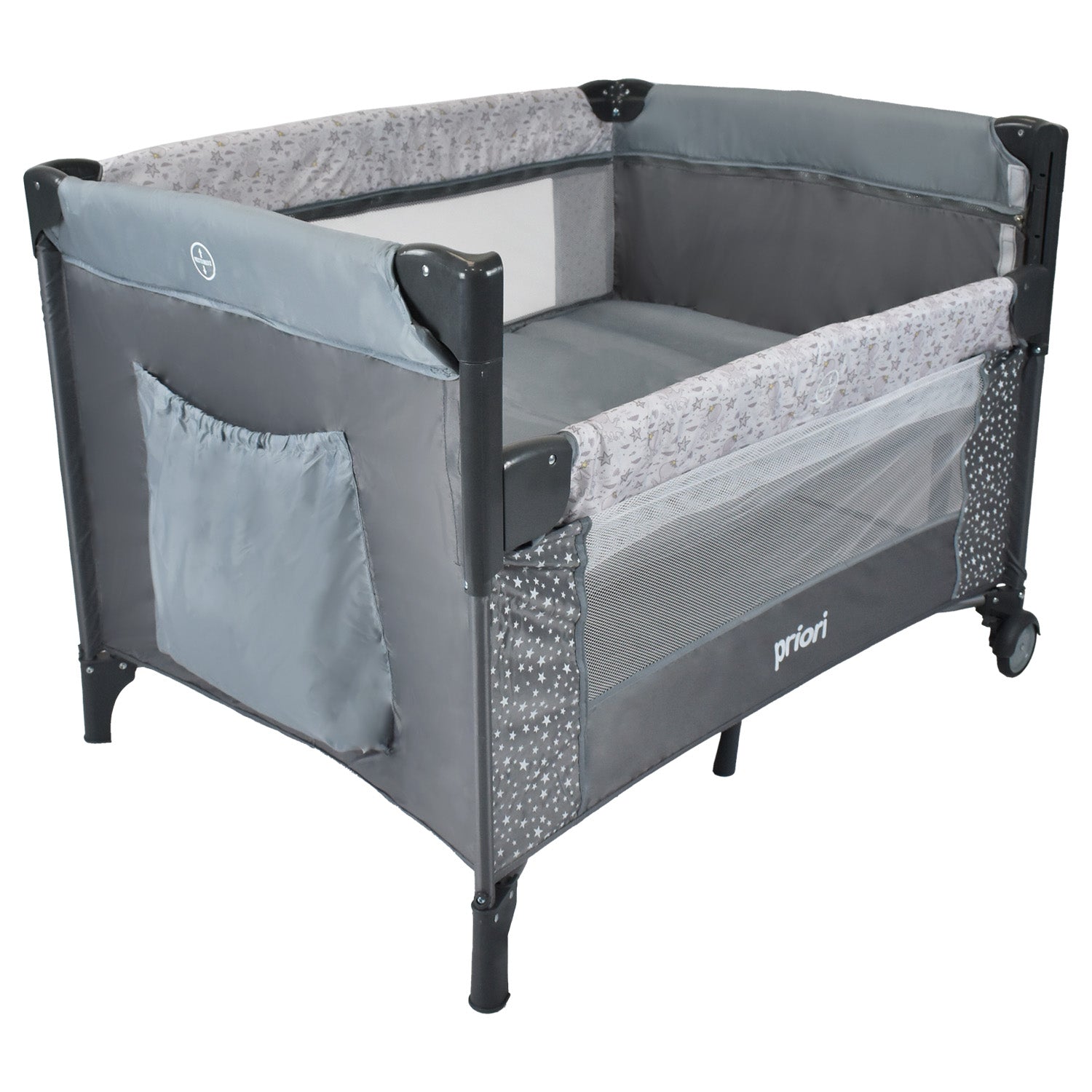 Cuna Colecho Bebe Priori Ariel Octopus Gris