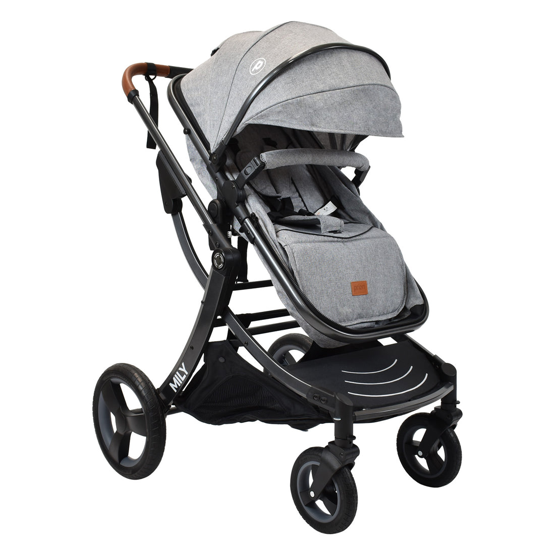 Coche Moises Bebé Mily Cs Gris Priori