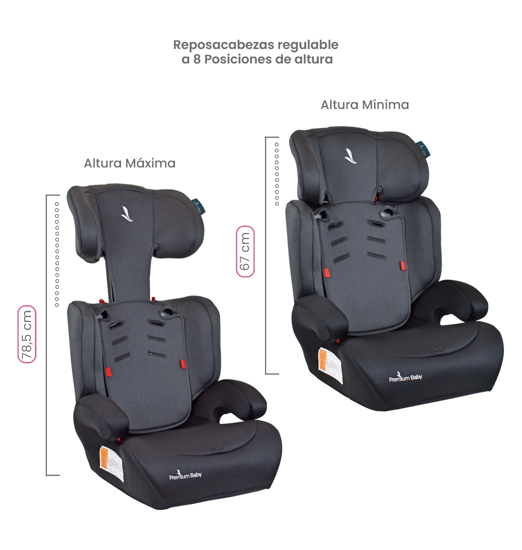 Silla Carro Bebe Premium Baby Lyon Negro