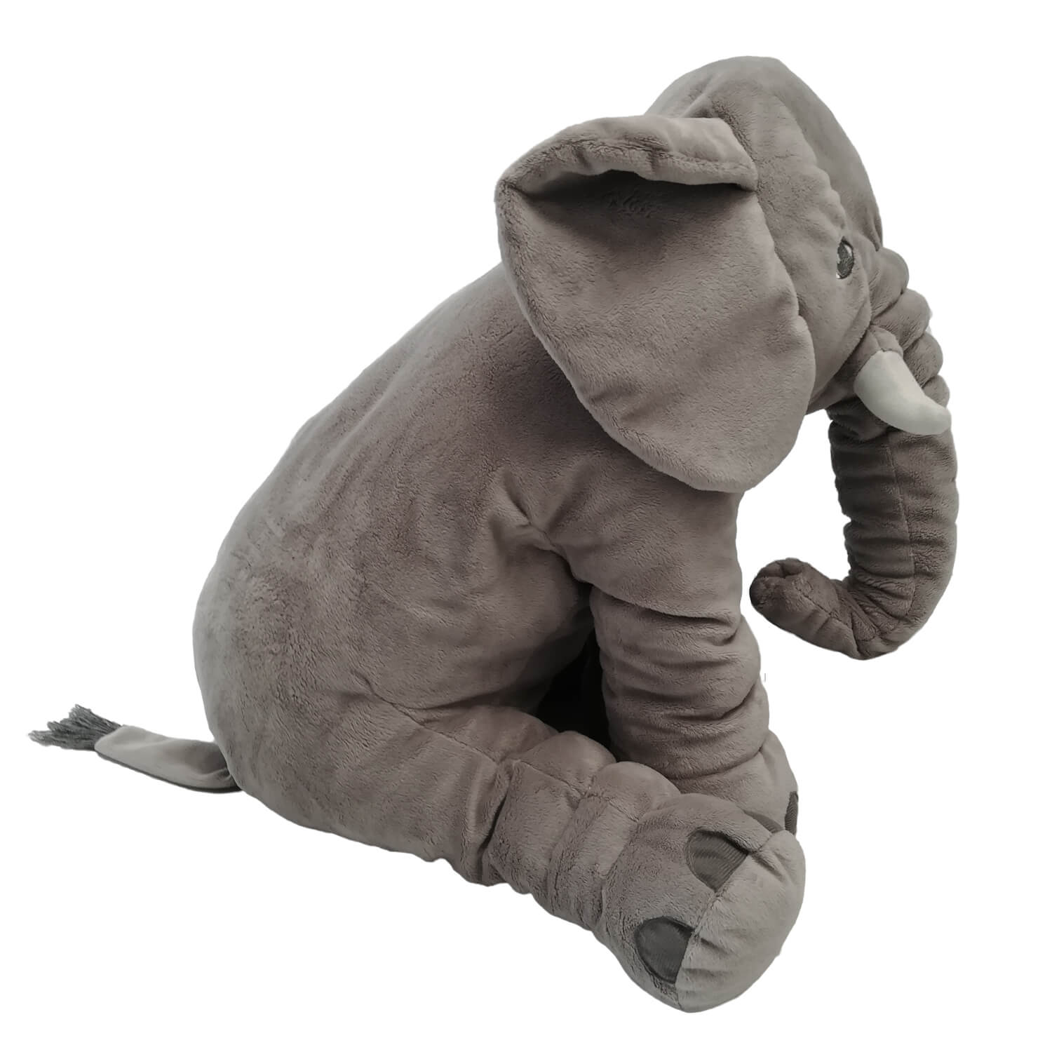 Combo Cojín de Lactancia Inizzi + Peluche Almohada Elefante Gris