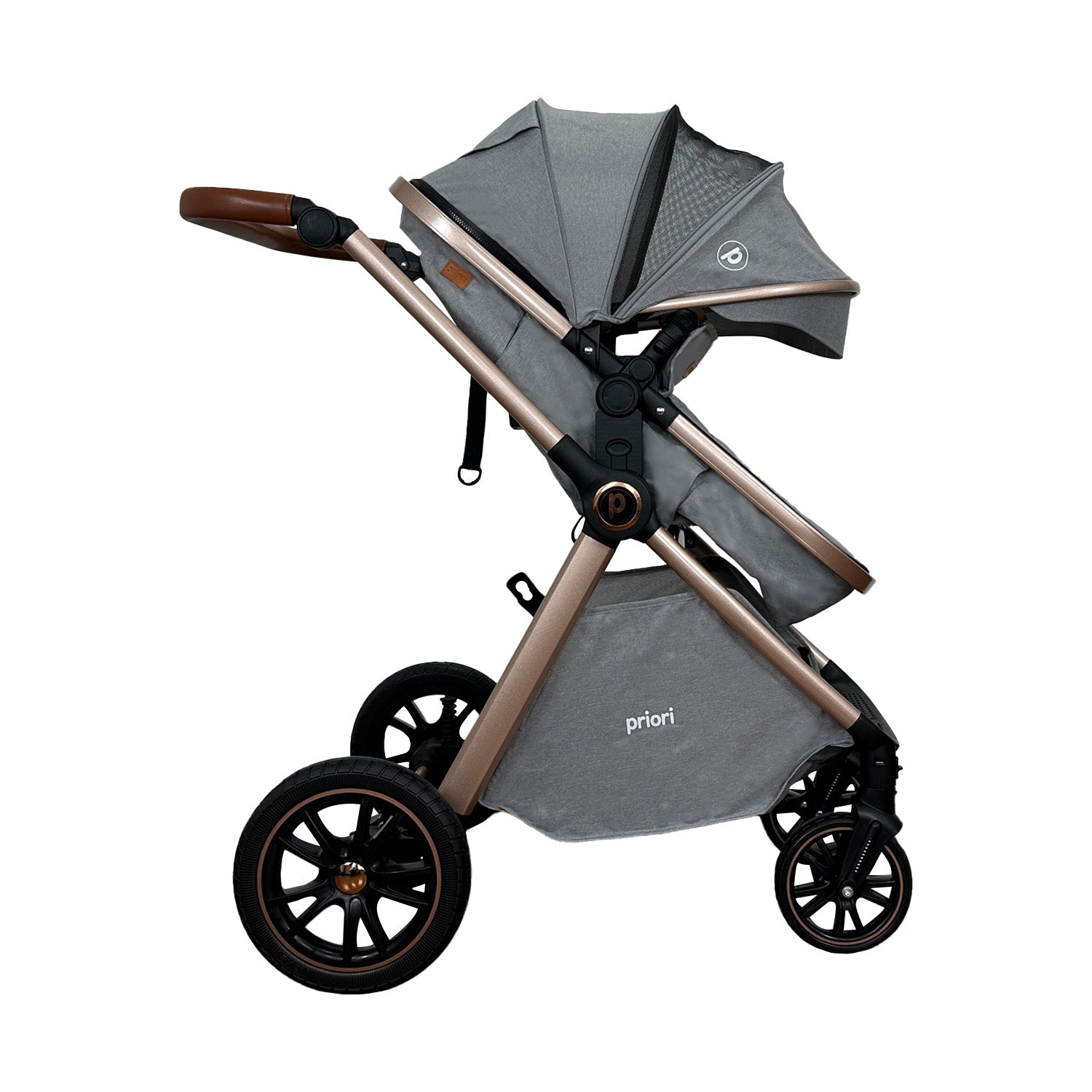 Coche Bebe Travel System Snow Priori Gris