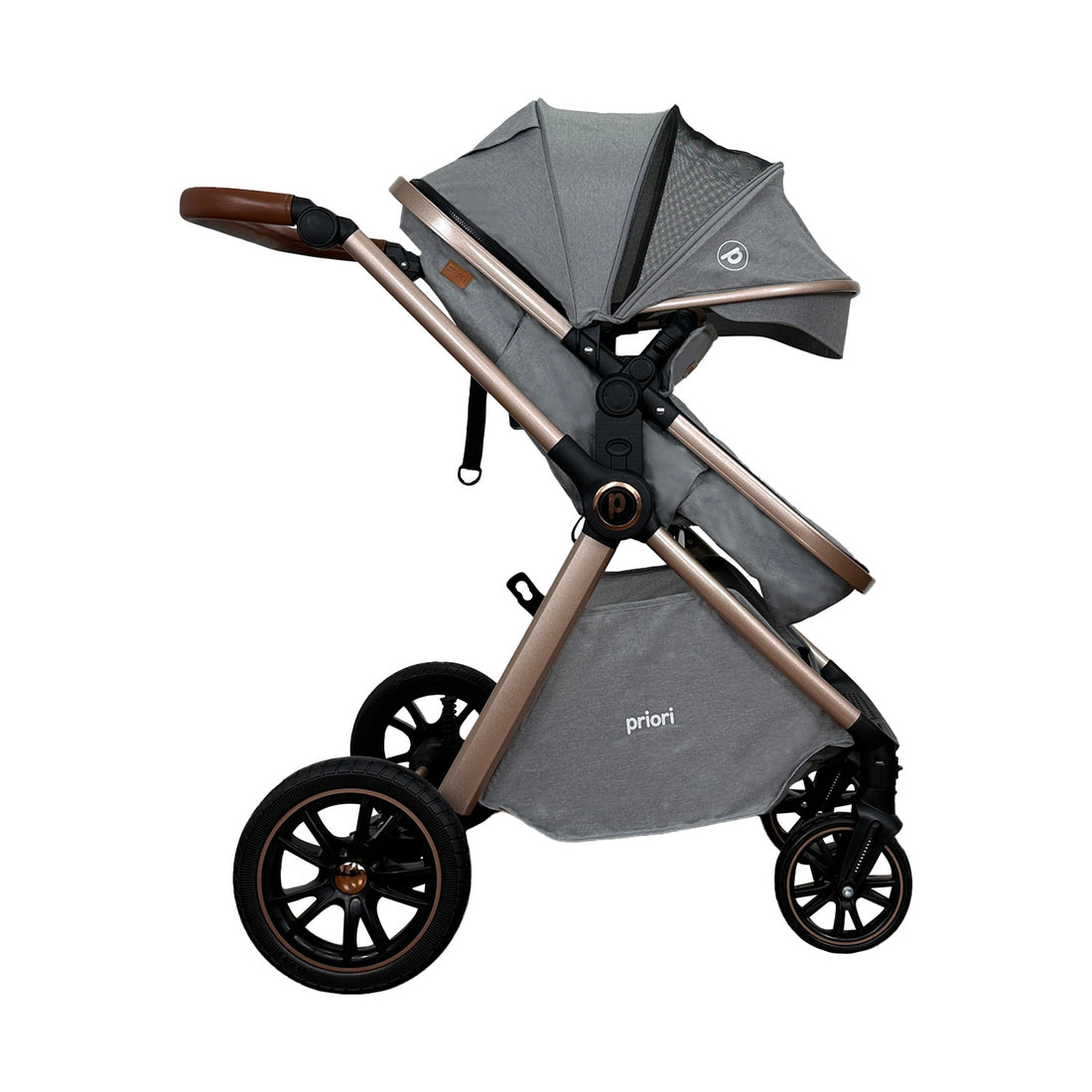 Coche Bebe Travel System Snow Priori Gris