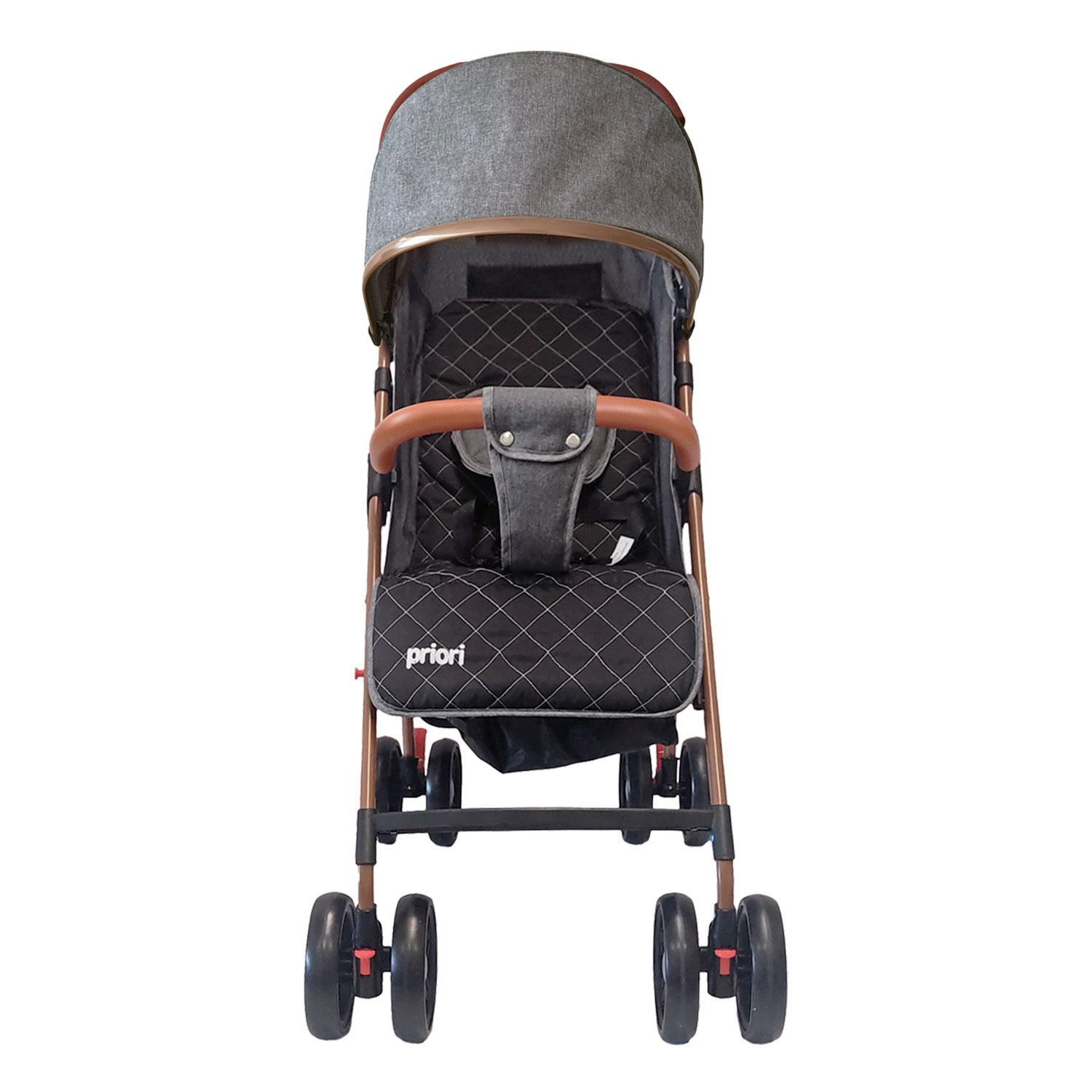 Combo Coche Park Gris + Cuna Colecho Bebé Golf Priori Gris +Peluche Elefante Gris