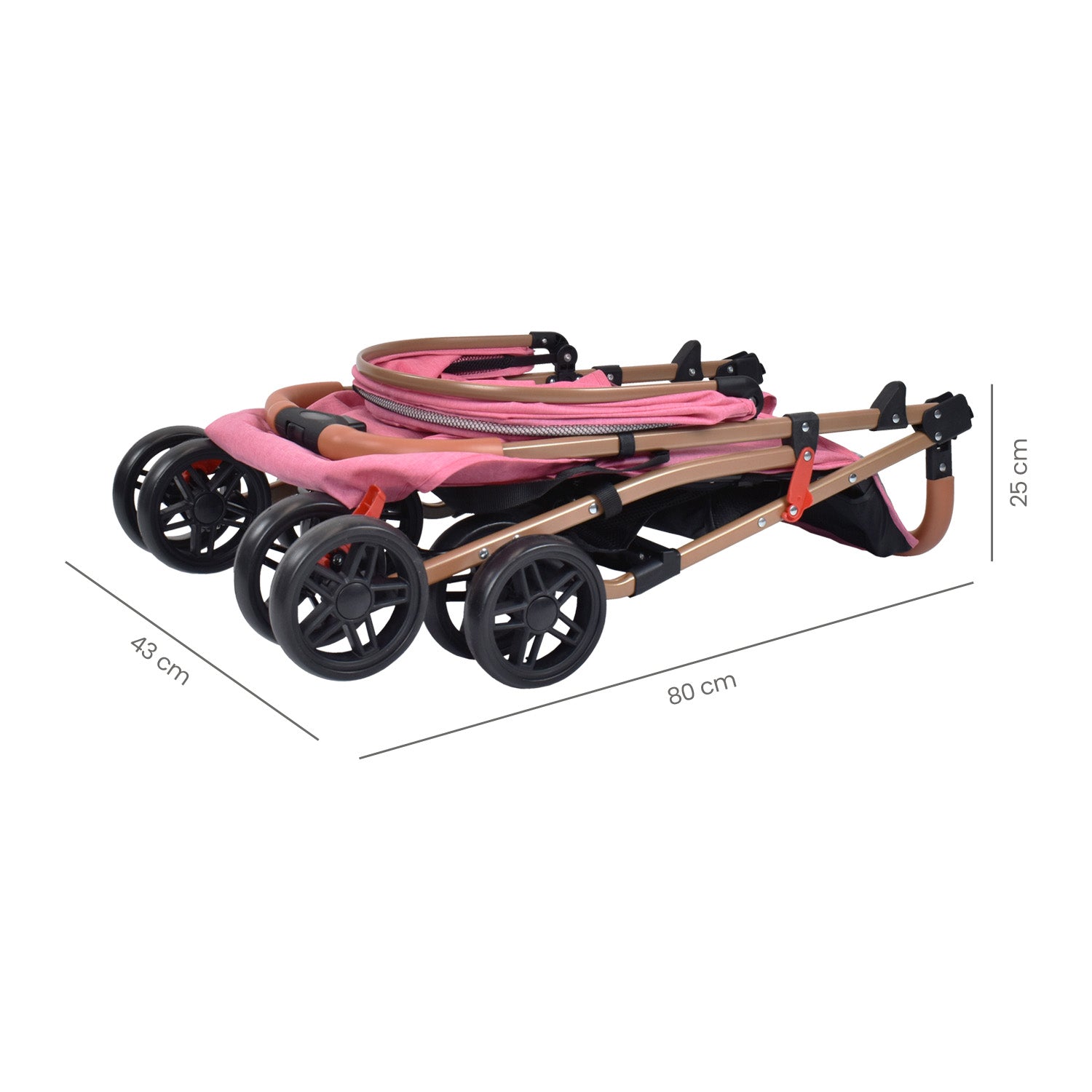 Coche Bebe Paseador Priori Park Rosado