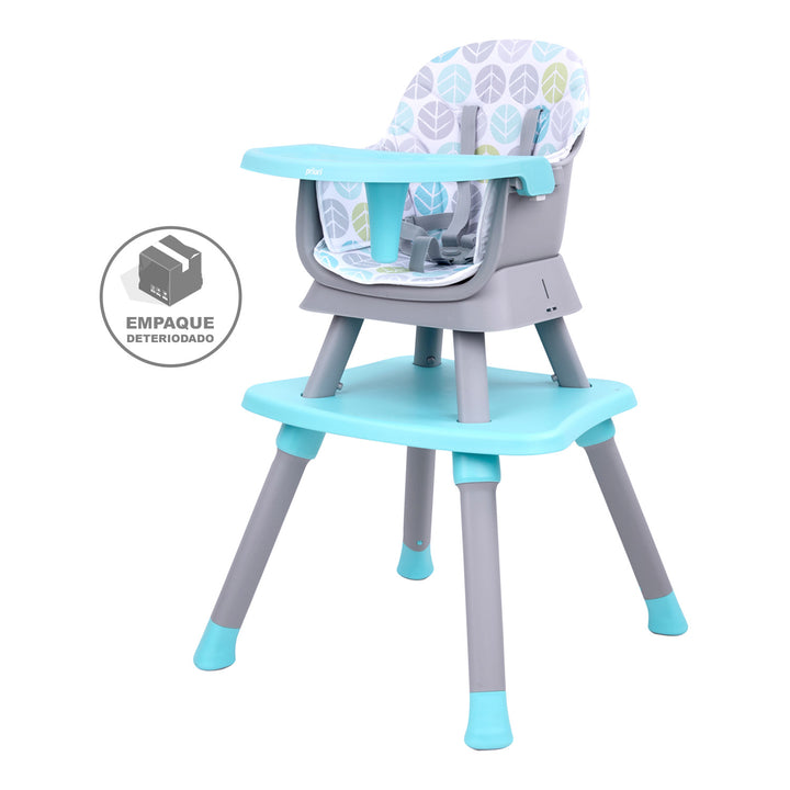 Silla comedor bebe 6en1 Priori Sidney Azul (Empaque Deteriorado)