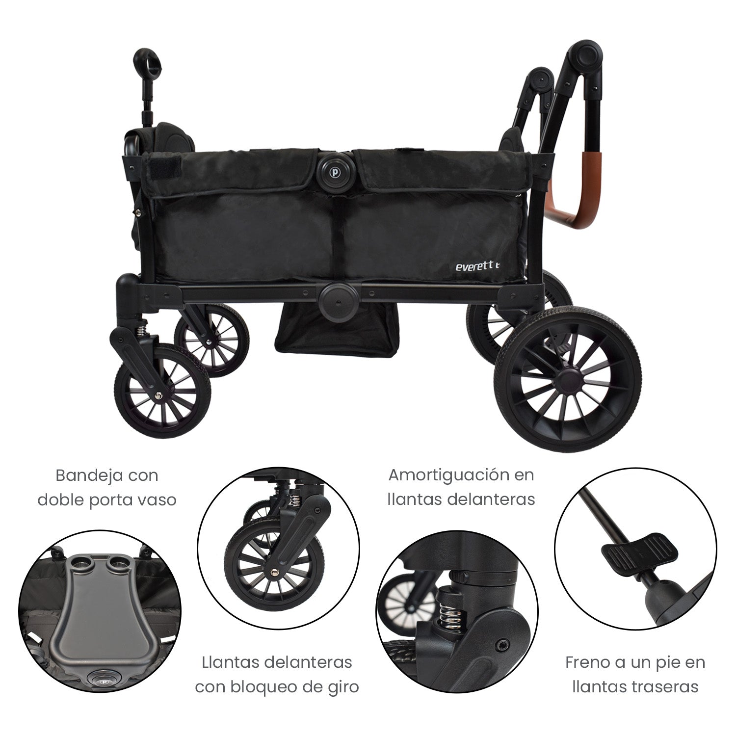 Coche Wagon Doble Priori negro