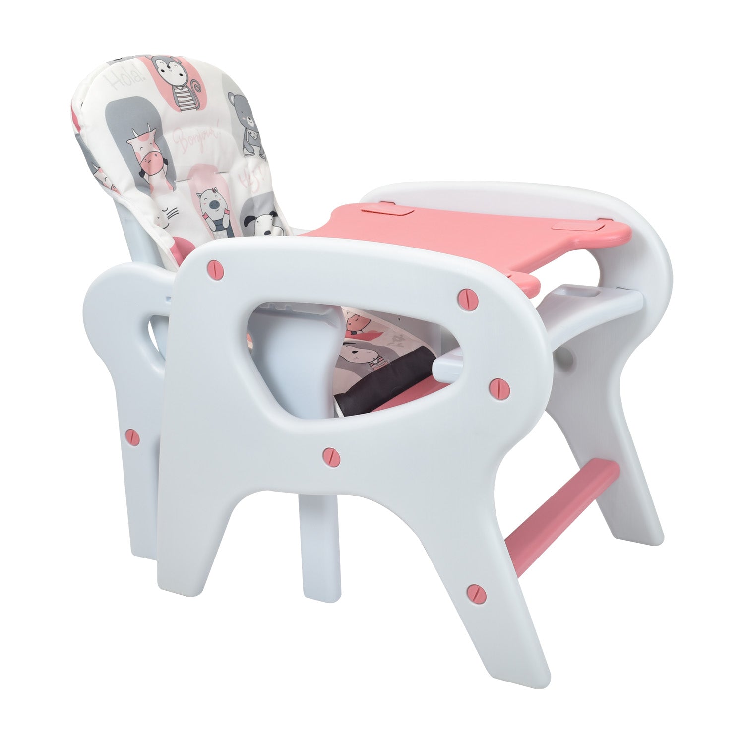 Comedor Bebe Escritorio PCM-10 Animals Rosa Priori