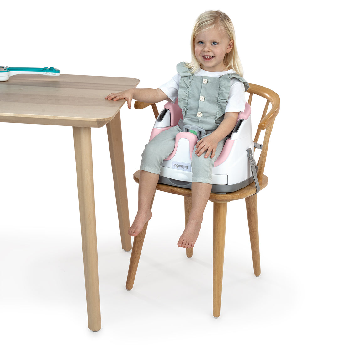 Silla Comedor Booster Multiusos Bebe Ingenuity Rosa 16726