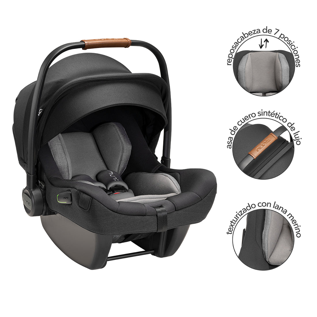 Silla Porta Bebe Nuna Pipa Caviar